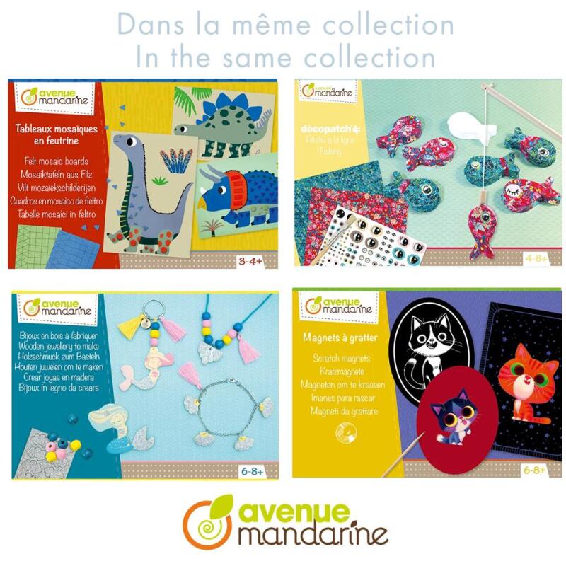 Boîte créative, Pelages à tamponner - Multicolore