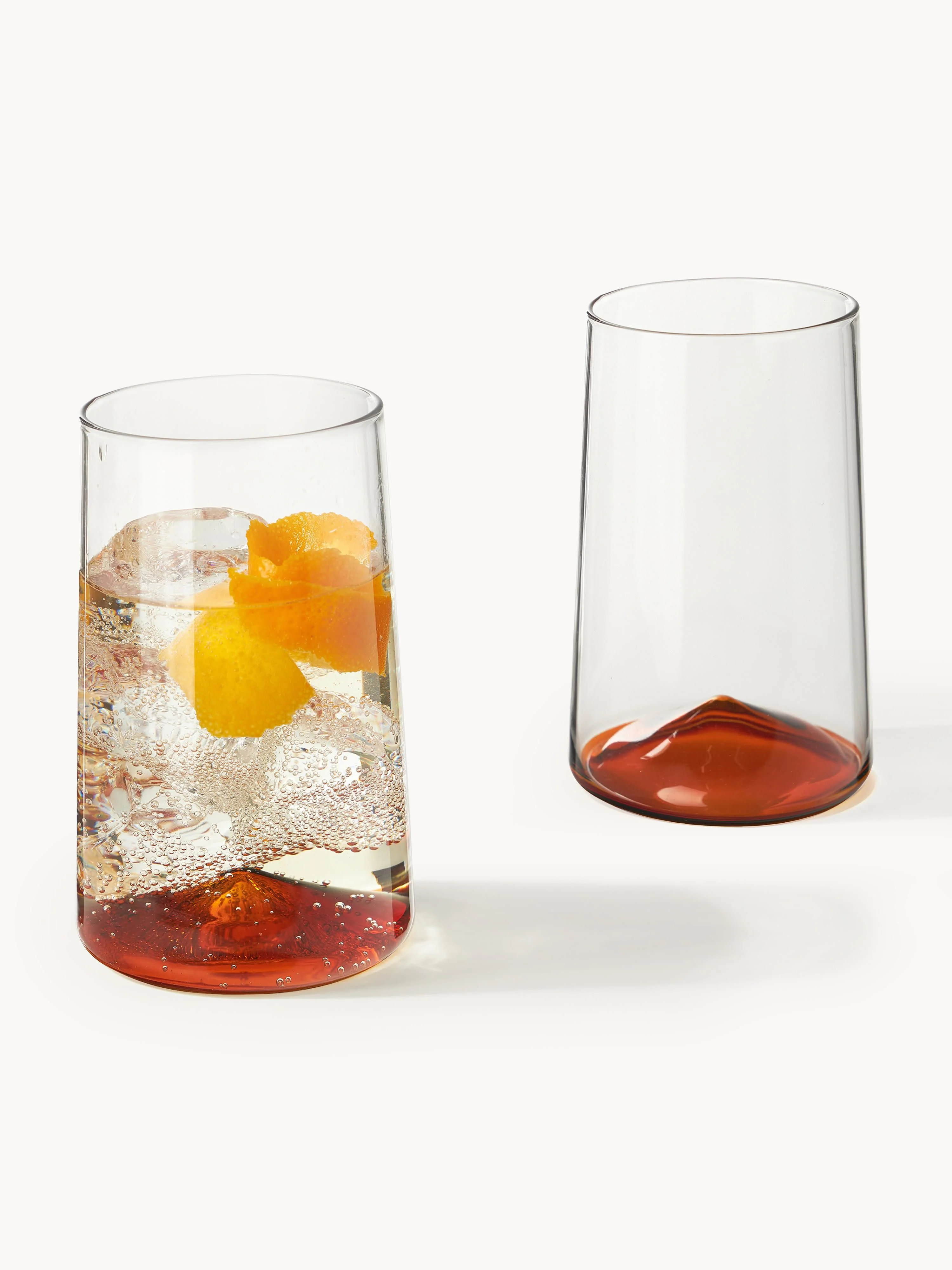 Mondgeblazen longdrinkglas Hadley, 4 stuks