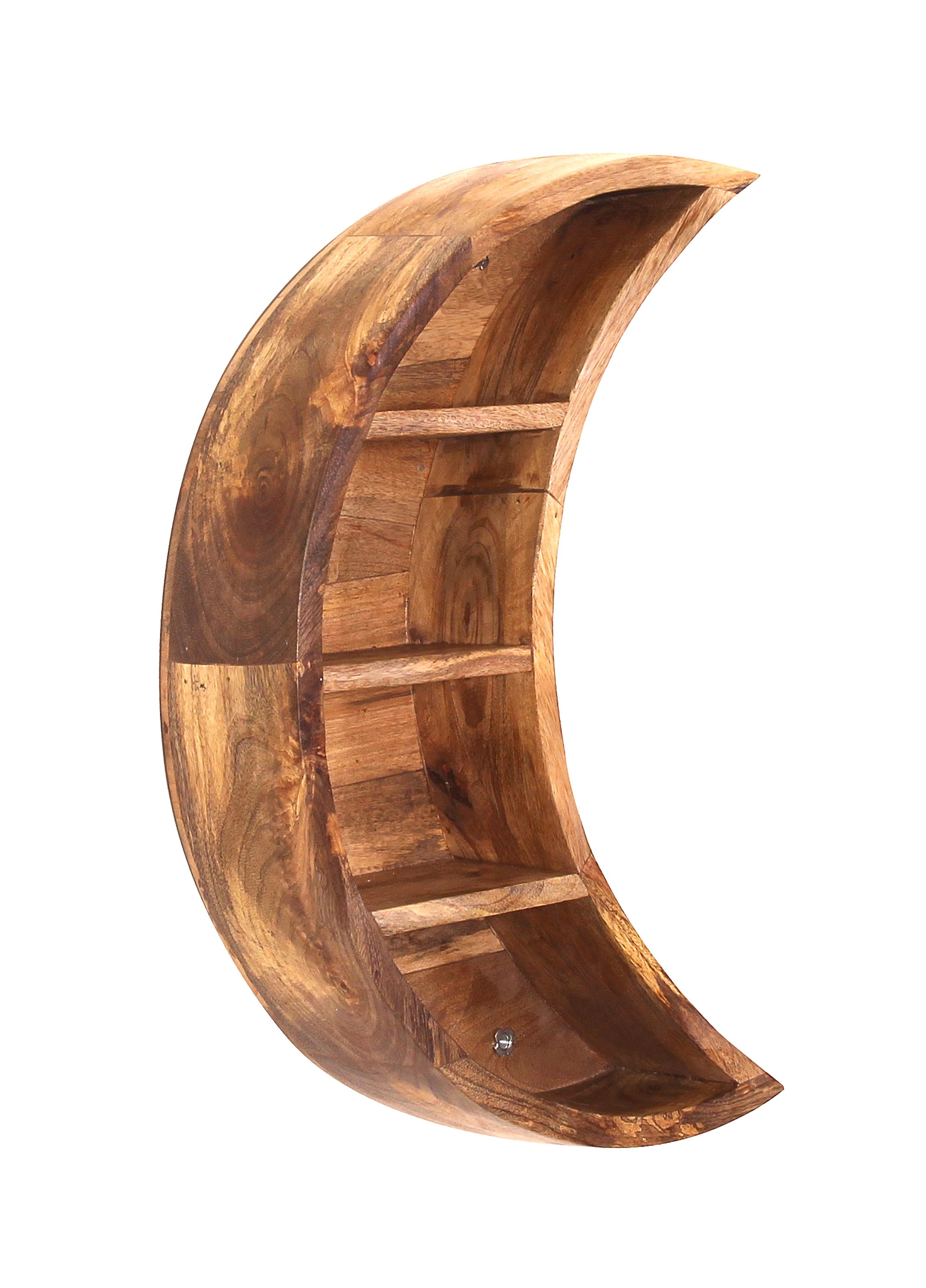 Wandregal Massivholz Bücherregal Holz Regal