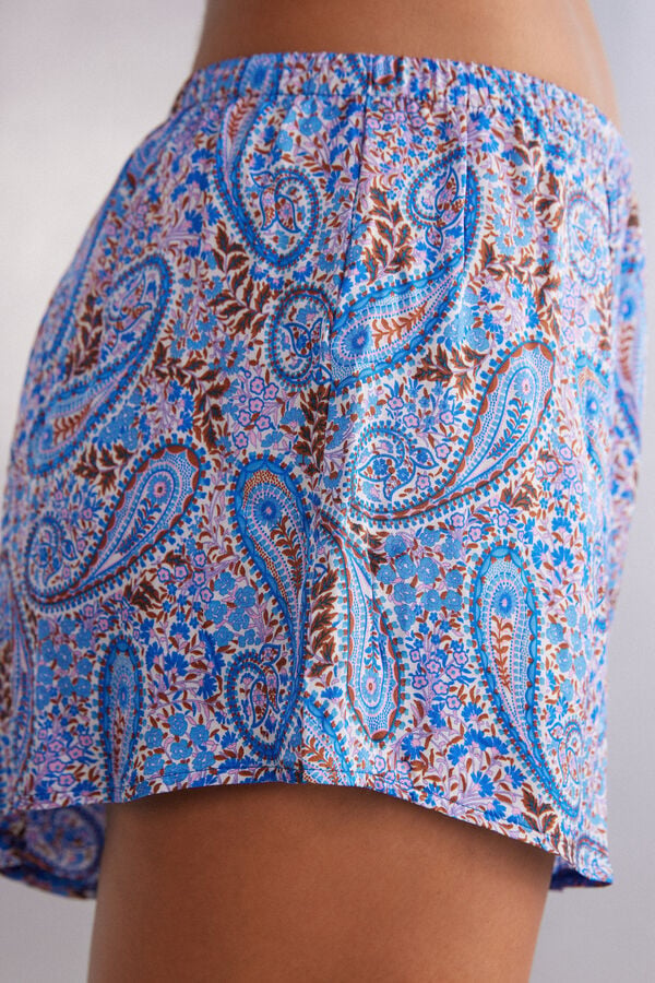 Shorts Sweet Escape em Viscose Cetim