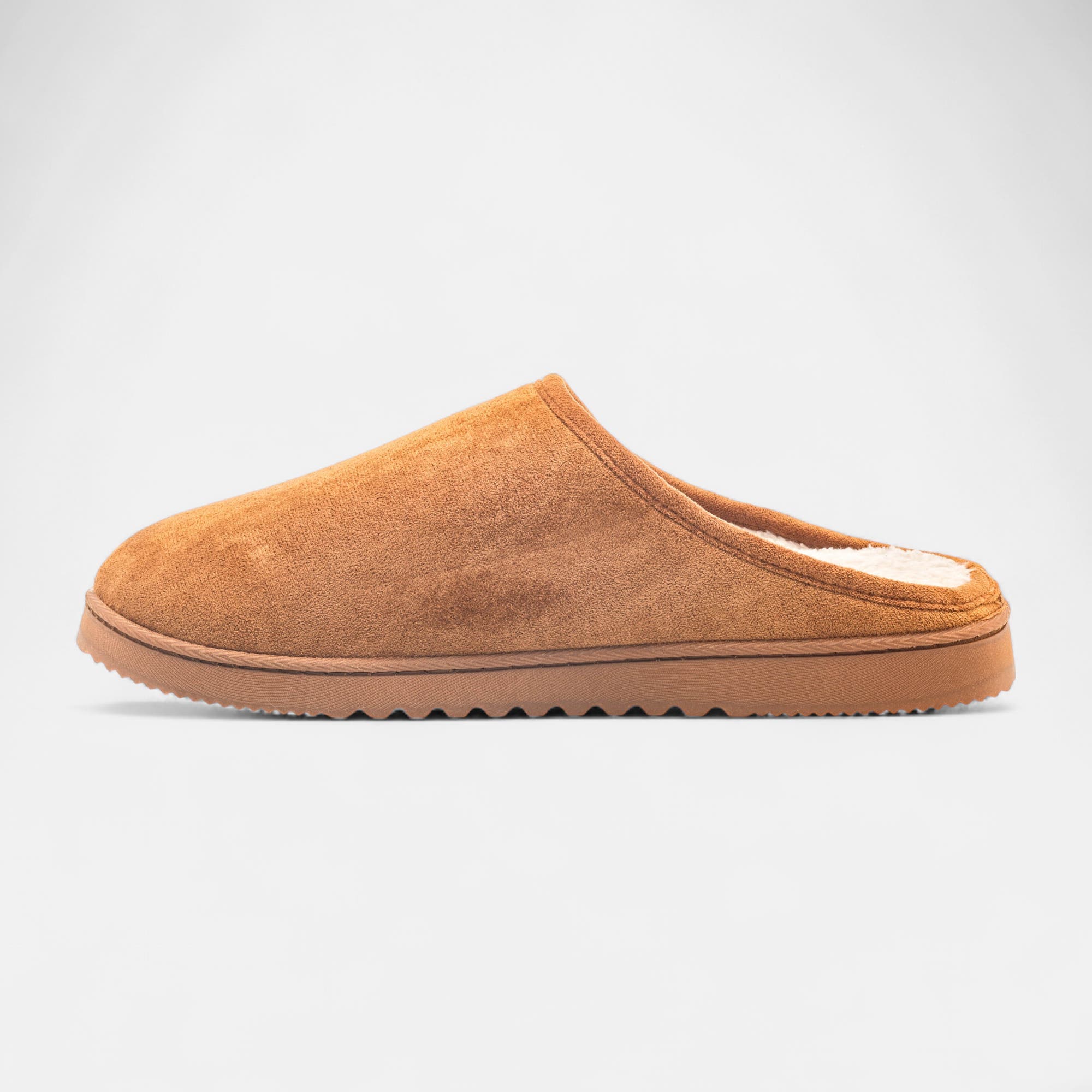 Pantoufles mules Homme cognac