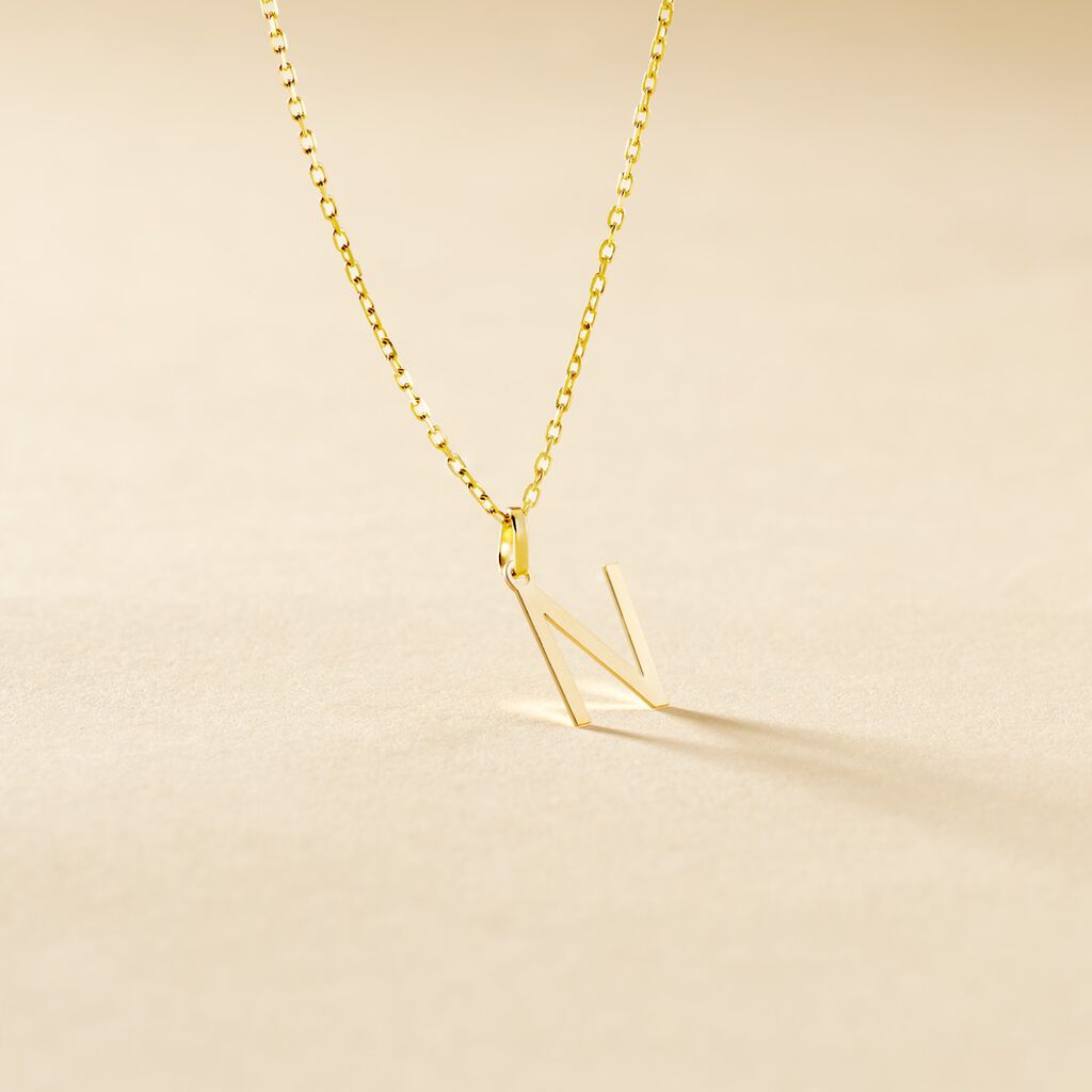 Pendentif Ionia Lettre Or Jaune