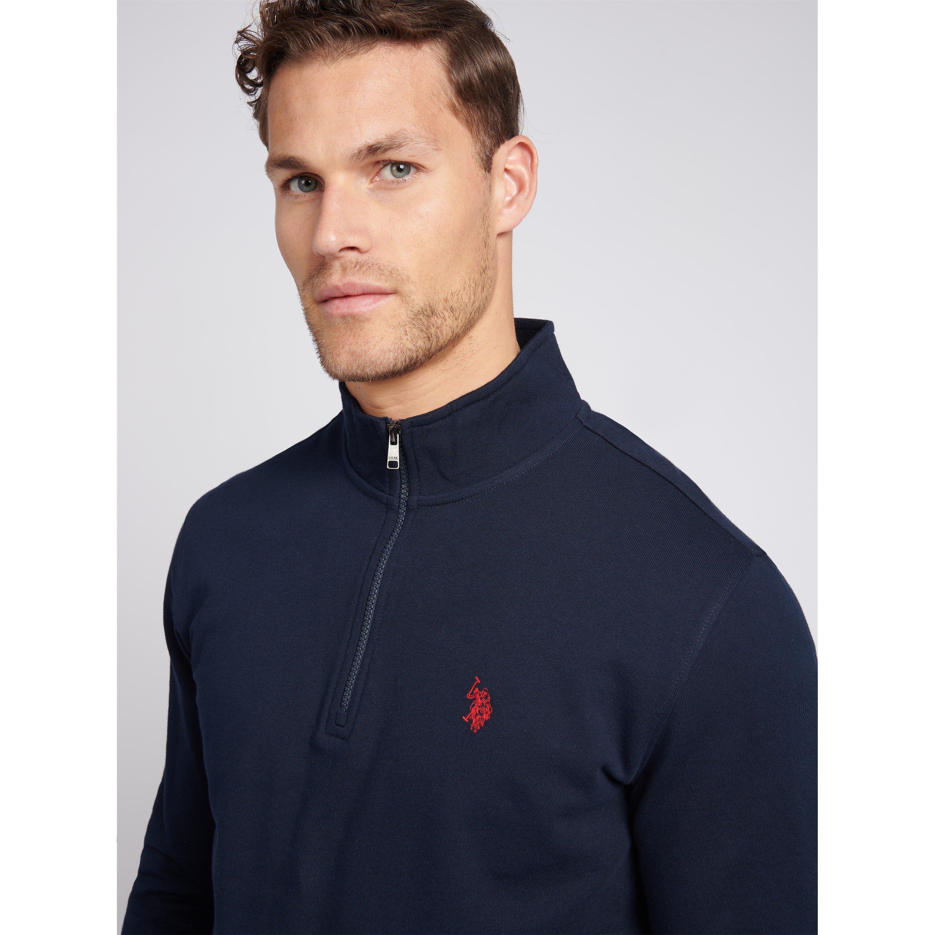 US Polo Assn DHM Quarter Zip Sweatshirt