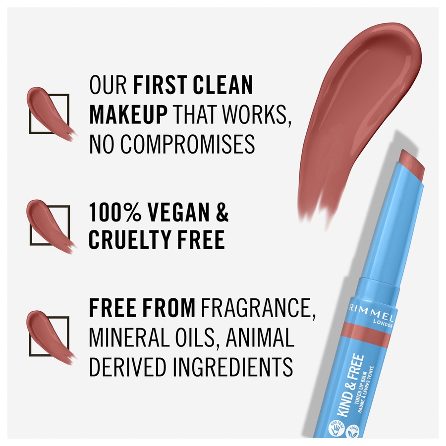 Rimmel London Kind & Free Tinted Lip Balm 002 Apricot Beauty 4g