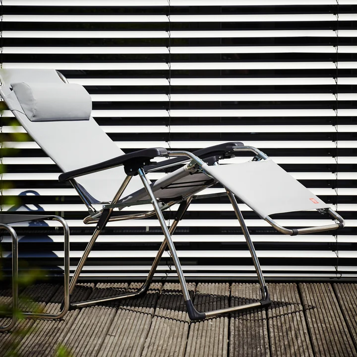 Fiam - Amida Relaxliege, Aluminium / salbei