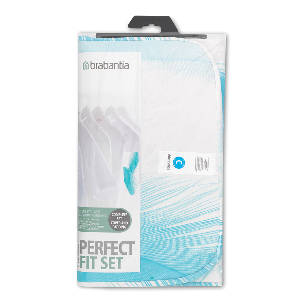 Brabantia Strijkplankhoes C - 124 x 45 cm - Complete Set - Colourful Mixed