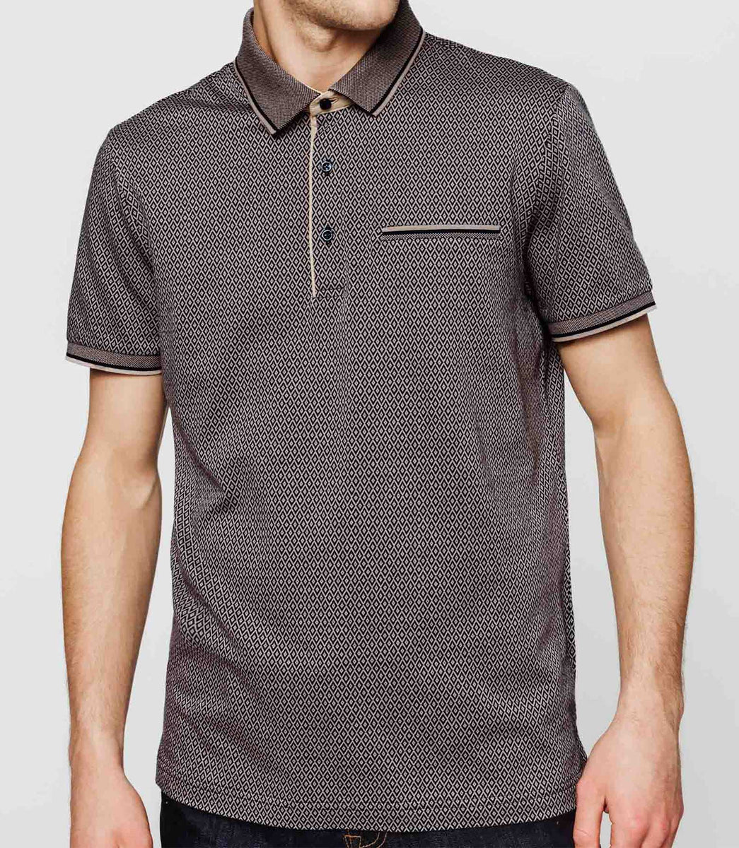 Polo losanges marine