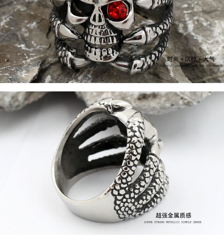 Prushia - Schedel Strass Ring