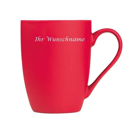 Macma Kaffeetasse aus Porzellan, 300 ml, rot
