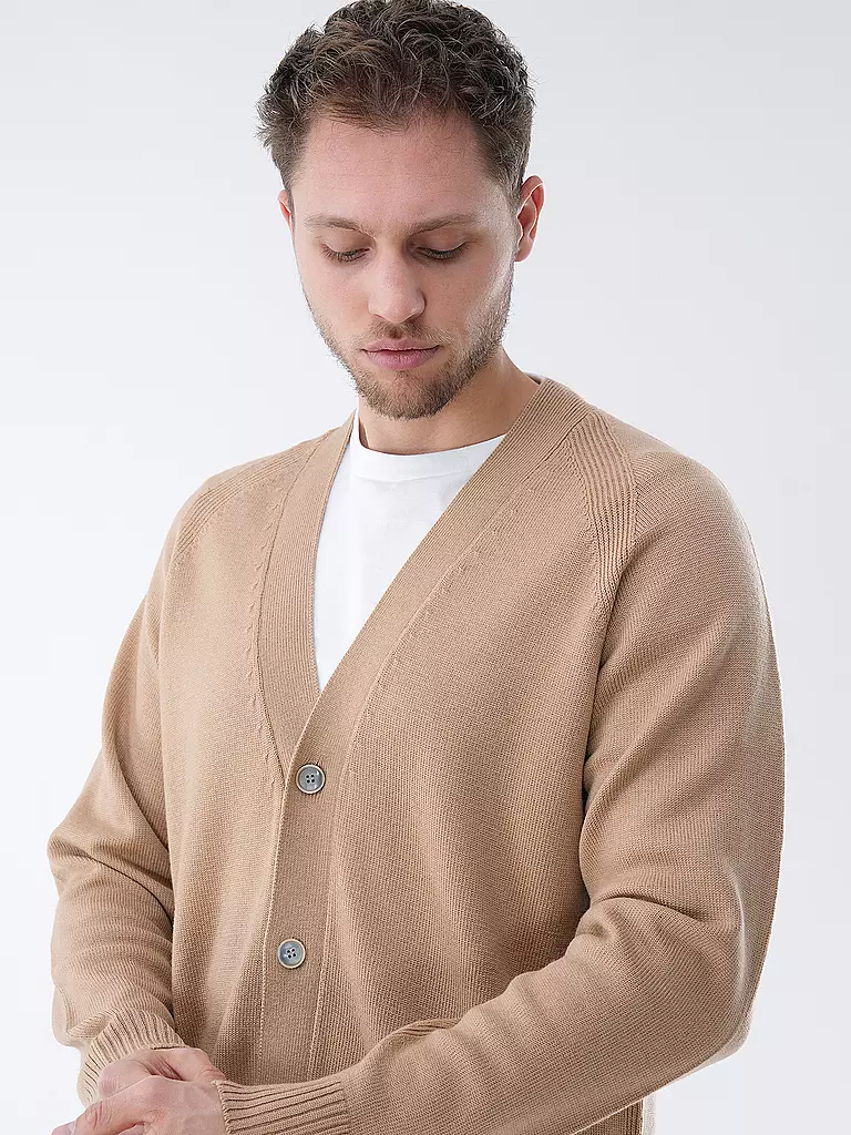 OFFICINE GENERALE Cardigan MILOS camel