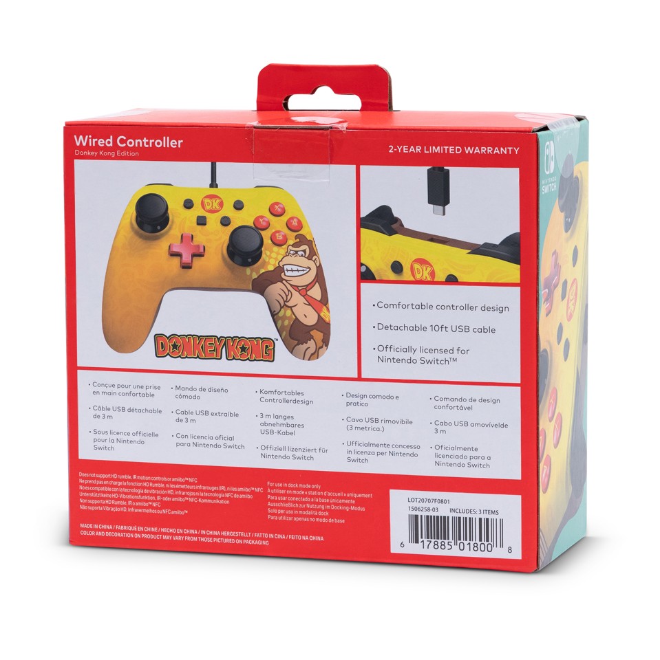PowerA Wired Controller - Donkey Kong /Nintendo Switch
