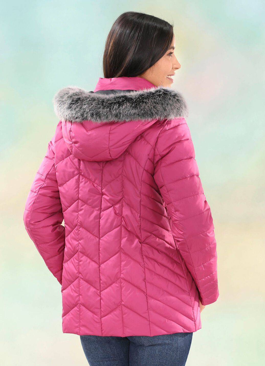 Jacke mit abnehmbarer Kapuze