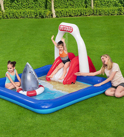 Bestway Spielbecken - 234 x 203 x 129 cm - Rettungsschwimmerturm