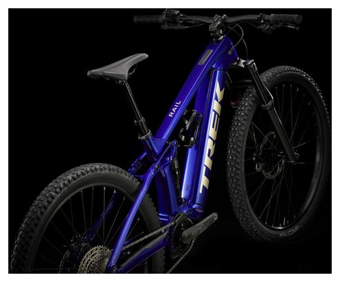 VTT Électrique Tout-Suspendu Trek Rail 9.5 Shimano Deore 12V 750 Wh 29'' Bleu Gén 4