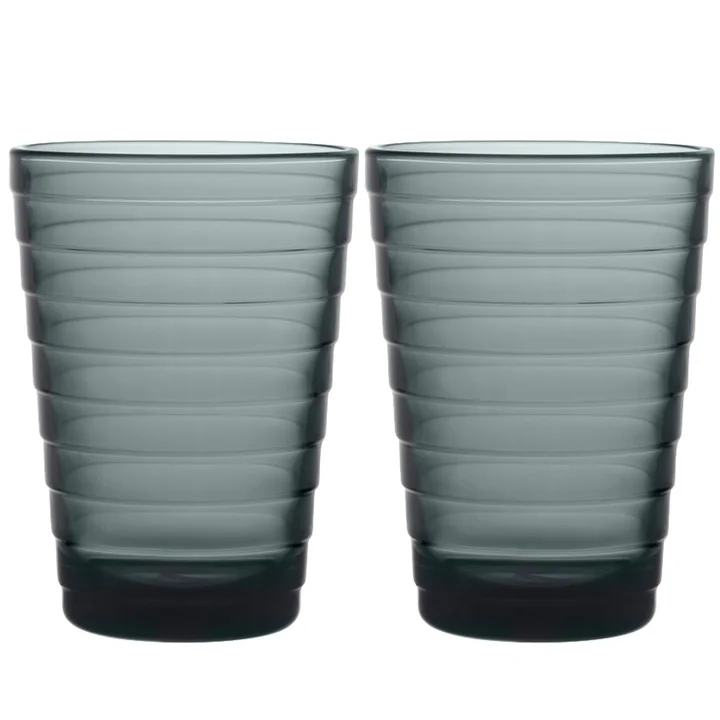 Iittala - Aino Aalto Longdrinkglas 33 cl, dunkelgrau (2er-Set)