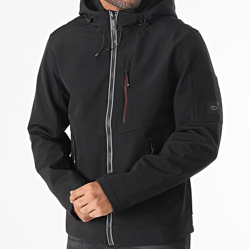 Veste Zippée Capuche Softshell 1037330-XX-10 Noir