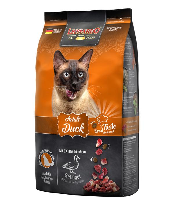 Leonardo Trockenfutter für Katzen Adult Duck,