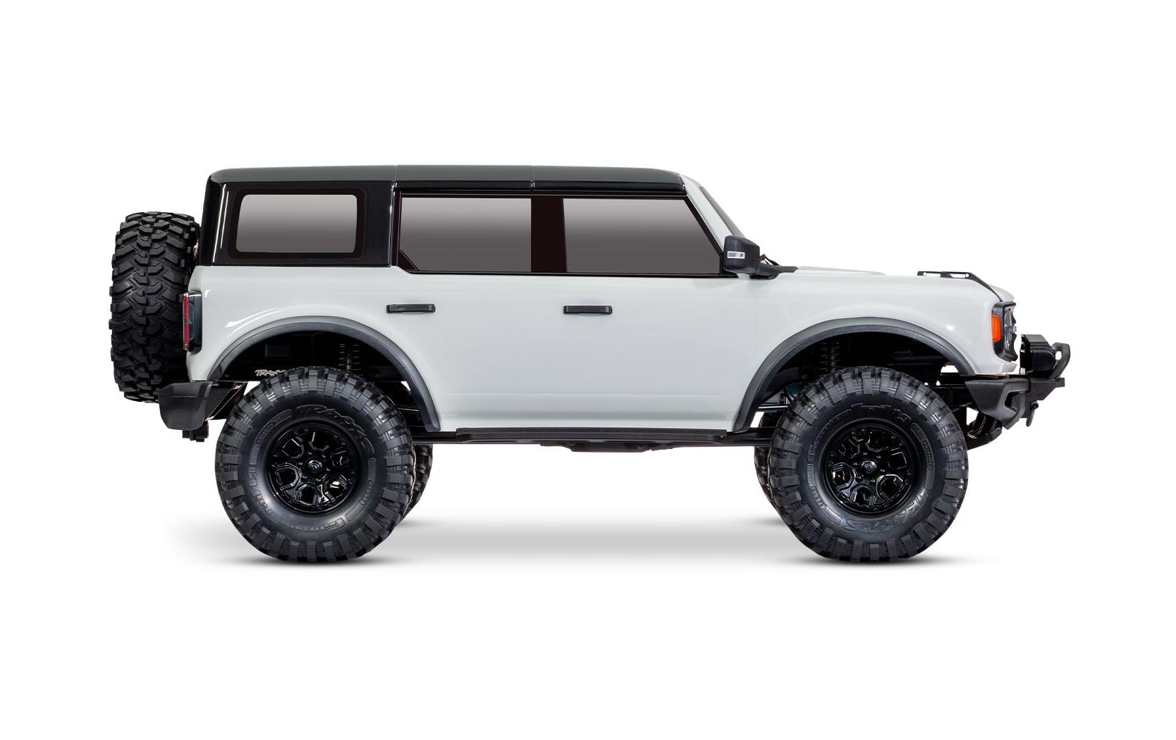 Scale Crawler TRX-4 Ford Bronco 2021, Weiss ARTR, 1:10<br>TRX-4 Rockcrawler mit 2-Gang Getriebe, Differentialsperre und offizieller 2021 Ford Bronco Karosserie