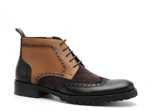 Kdopa boots bottine homme vairao marron