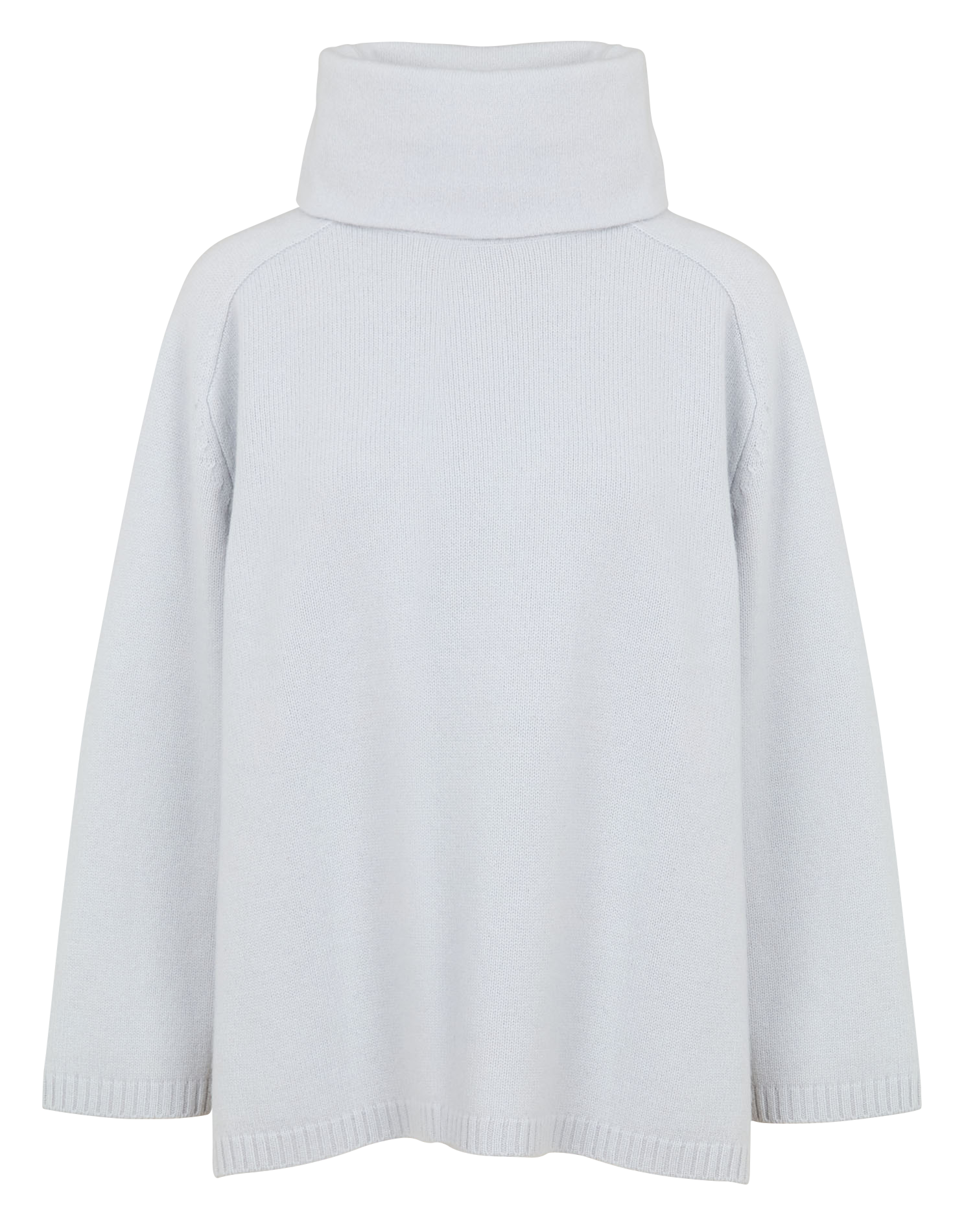 MULLER - Col roulé long en laine mérinos extrafine | Bleu