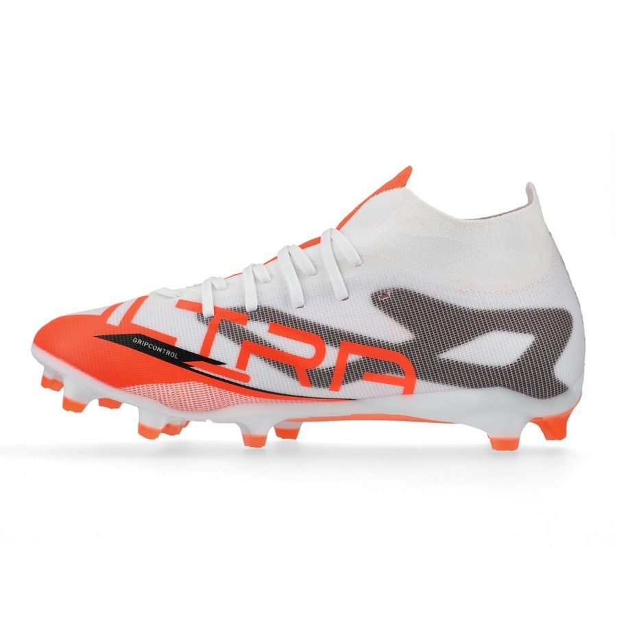 PUMA Ultra 5 Match   FG/AG Unlimited - Blanc/Noir/Glowing Red Femme