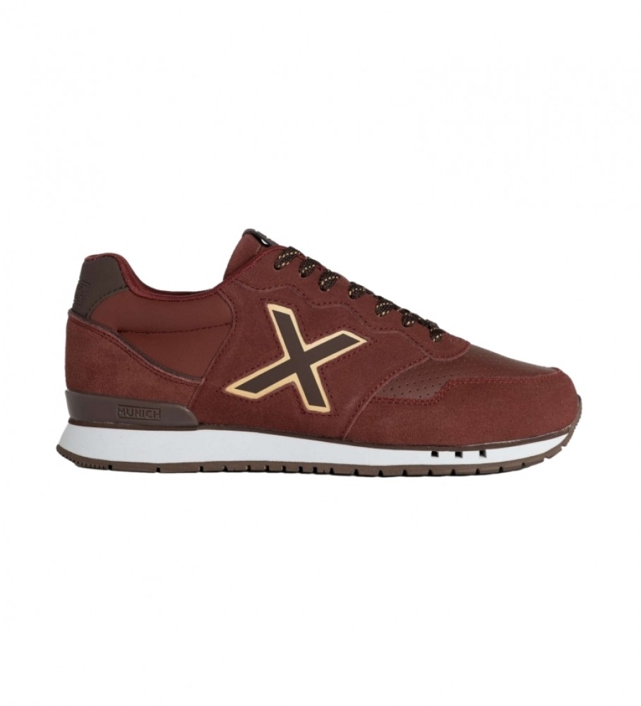 Tênis de couro premium Munich Dash, vermelho