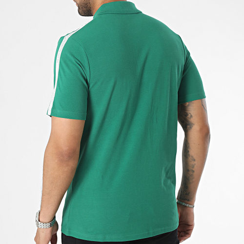 Polo Manches Courtes A Bandes Spirit Tape Vert