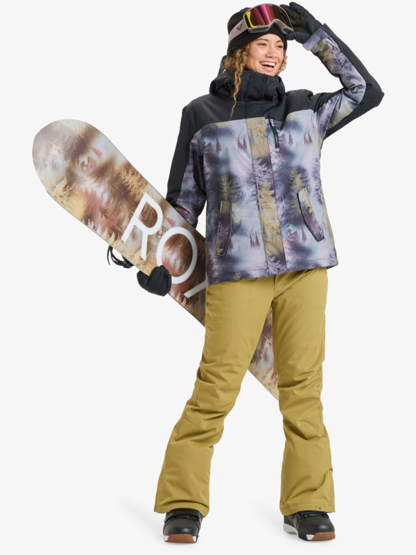 Roxy Jetty Block 10K Veste de snow technique Gris Femme