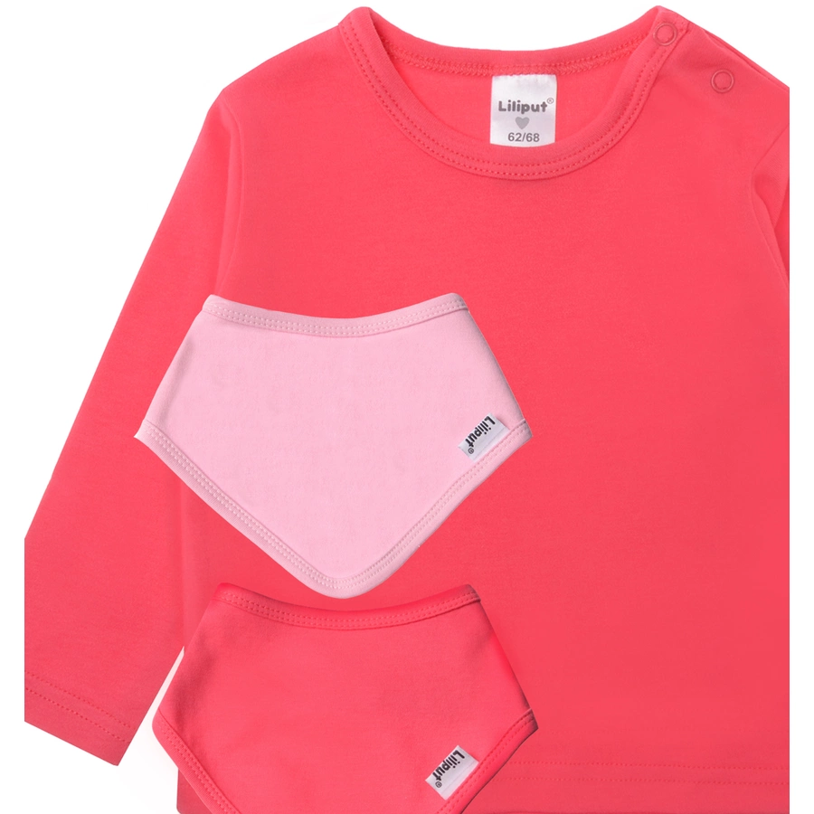 Liliput Langarmshirt mit Halstüchern pink