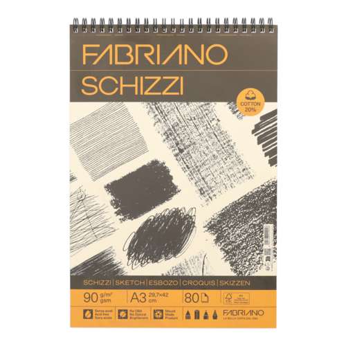 FABRIANO® SCHIZZI Spiral-Skizzenblock