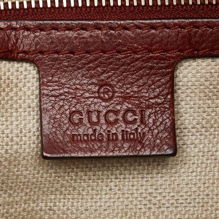 Gucci Vintage Gucci Shoulder Bag Burgundy