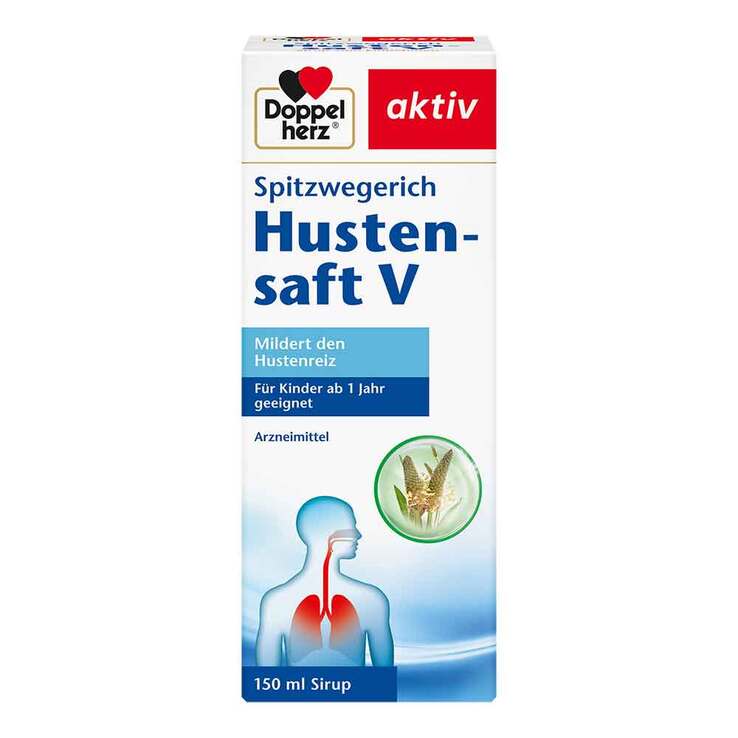 Doppelherz Spitzwegerich Hustensaft V, 150 ml