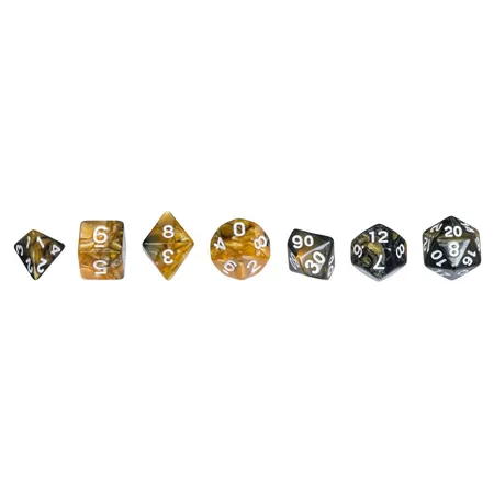 Philos Würfel, oblivion, gelb, 7er Beutel
