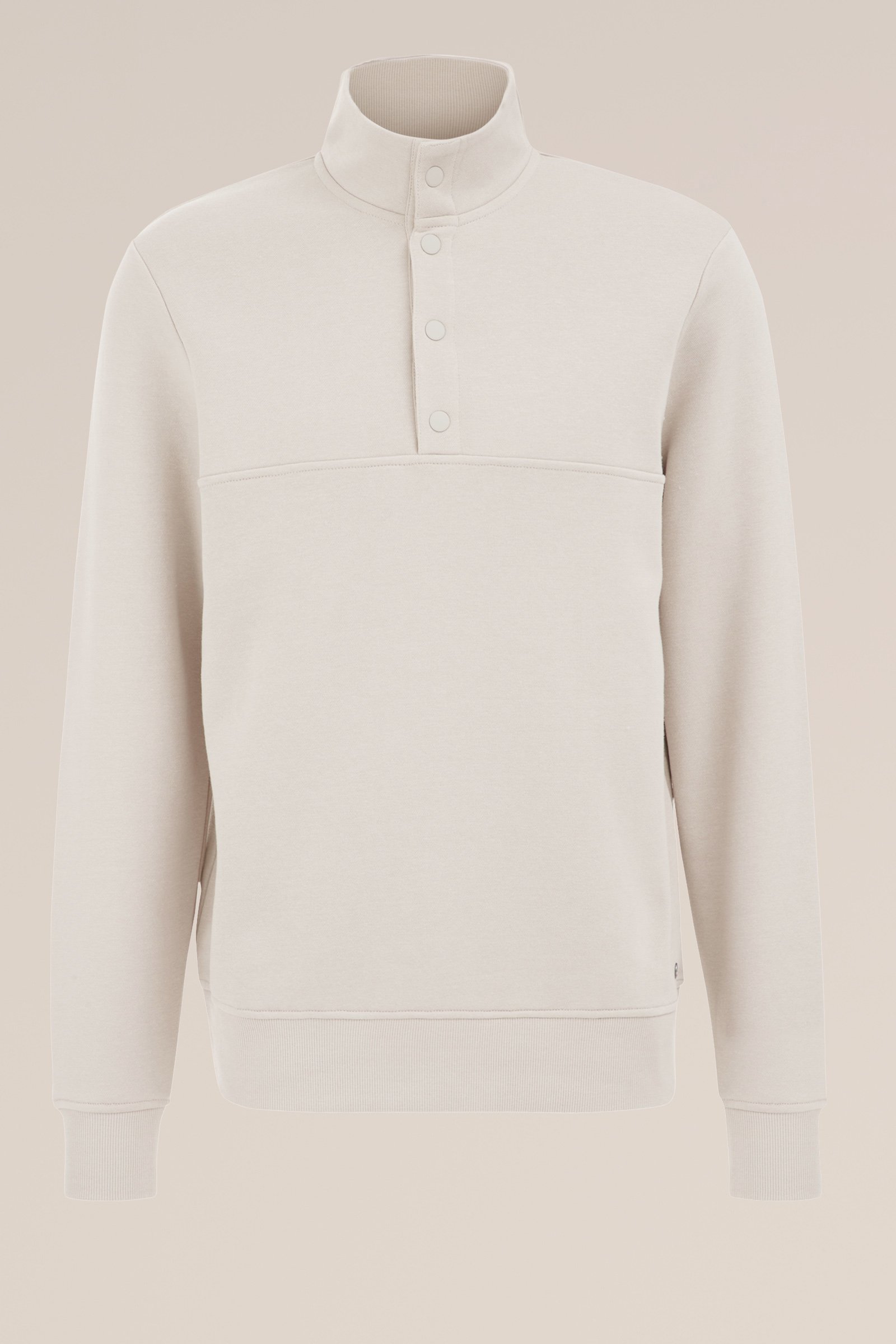 sweater met col WE Fashion Lichtgrijs