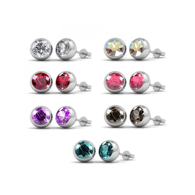 Coffret 7 Days Moon Boucles d'oreilles - Argenté et Multi