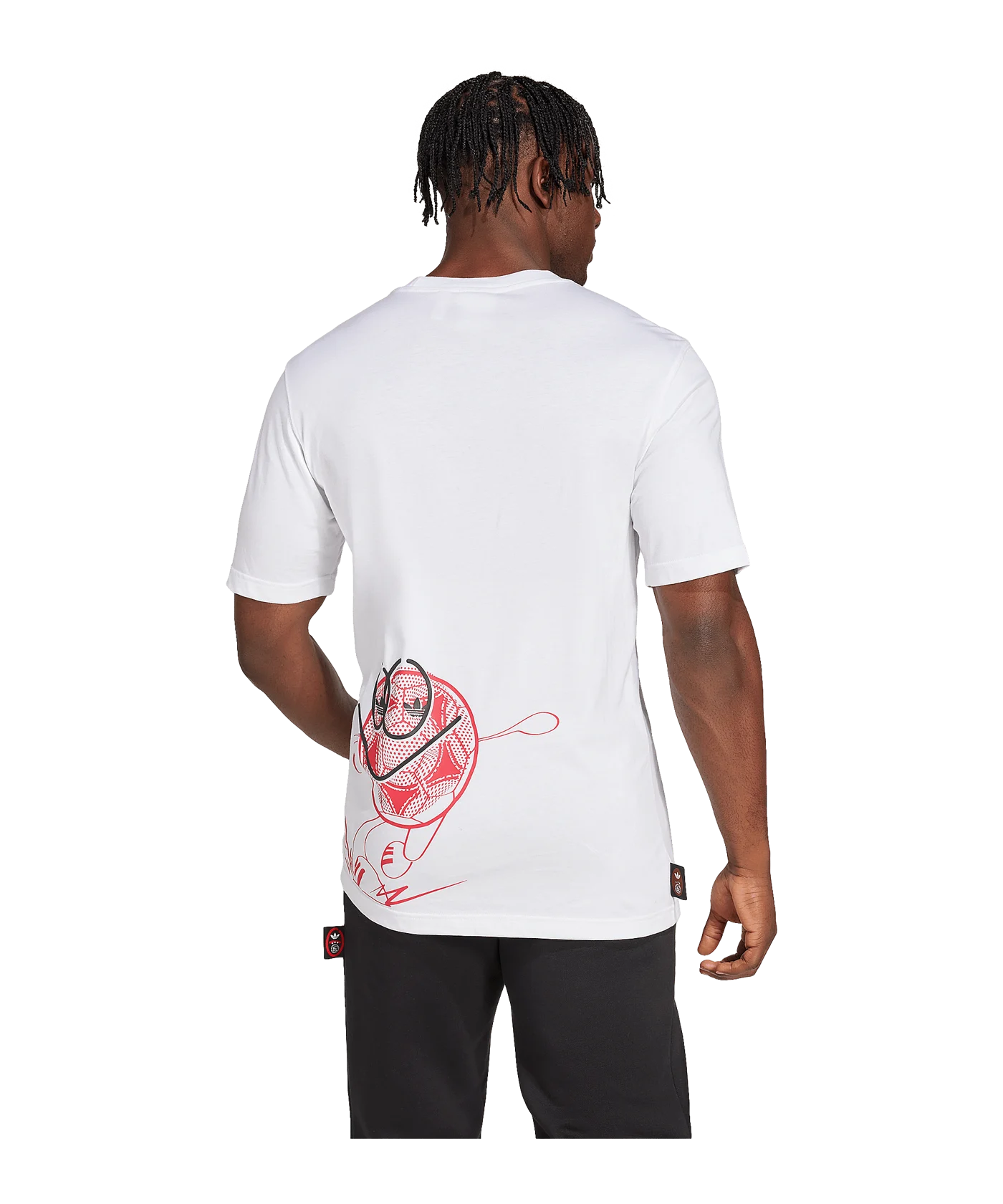 adidas Ajax Amsterdam GFX T-Shirt Weiss