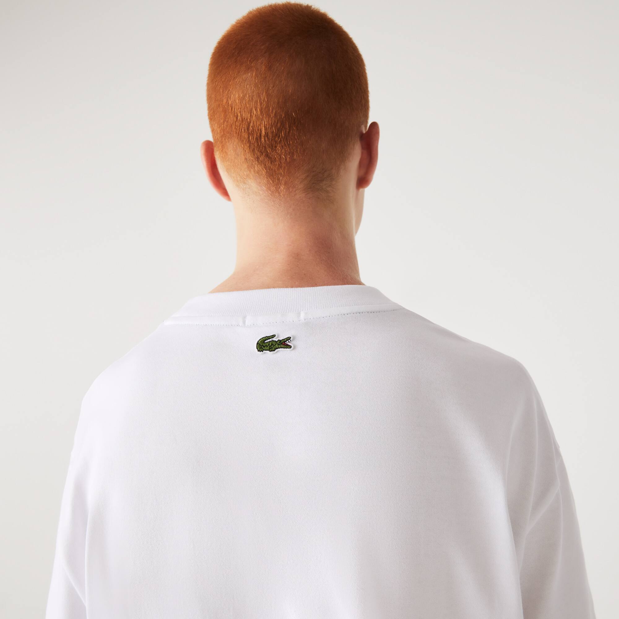 Unisex T-Shirt aus Bio-Baumwolle mit großem Krokodil T-Shirts - Weiss - Lacoste - Unisex