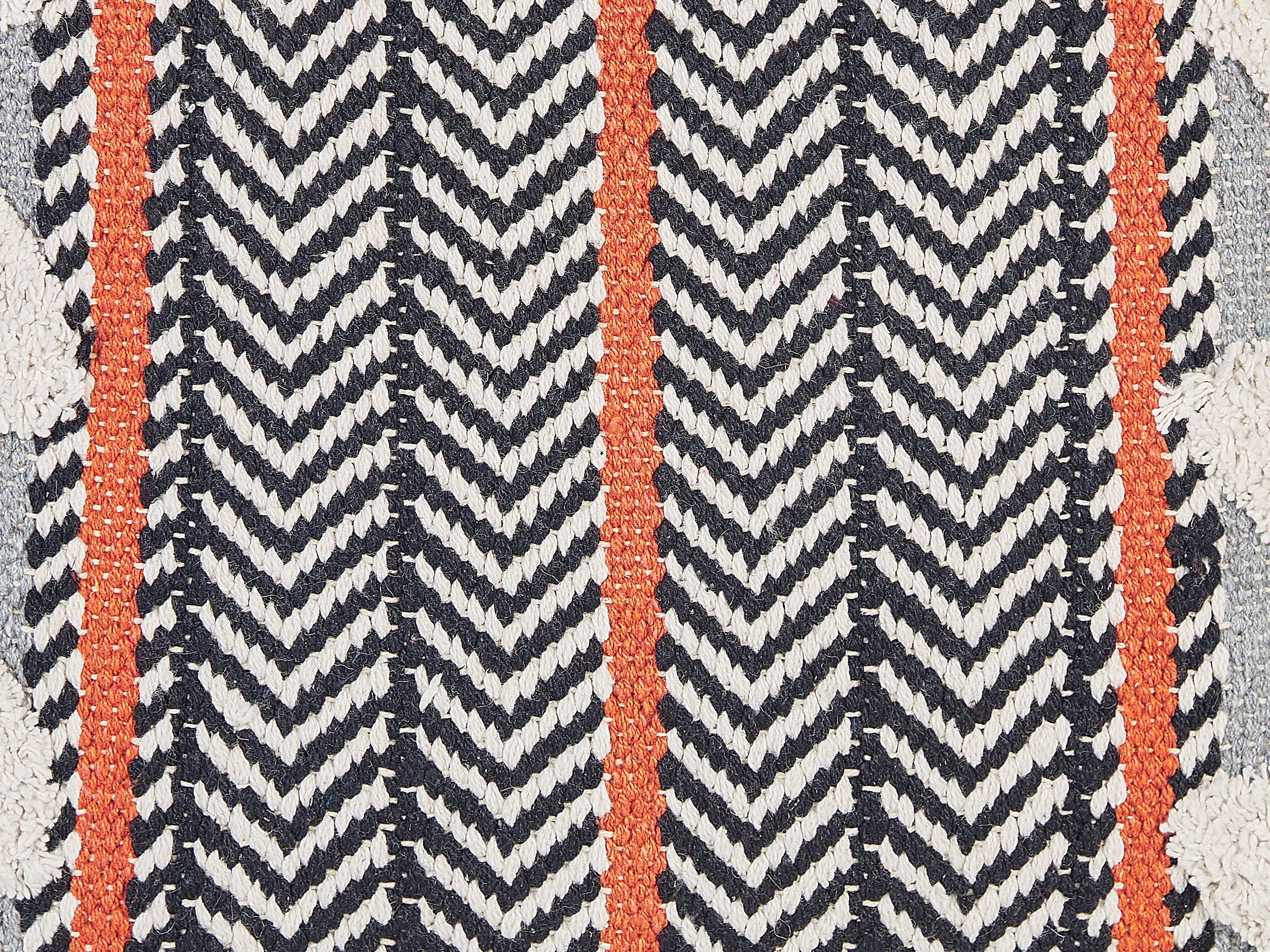 Set van 2 sierkussens BOUVARDIA Katoen 45 x 45 cm Grijs chevron patroon