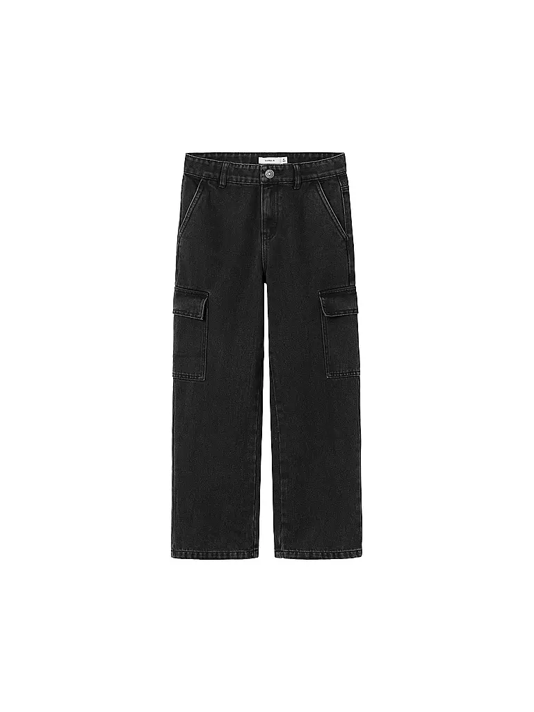 NAME IT Mädchen Cargojeans NKFROSE schwarz