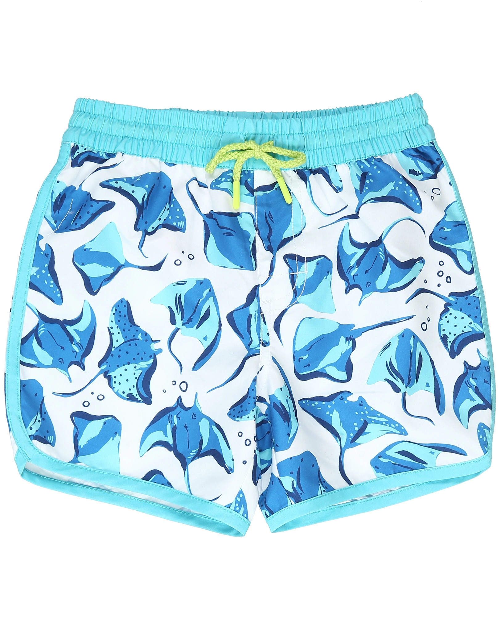 Badeshorts STING RAYS in weiß/blau