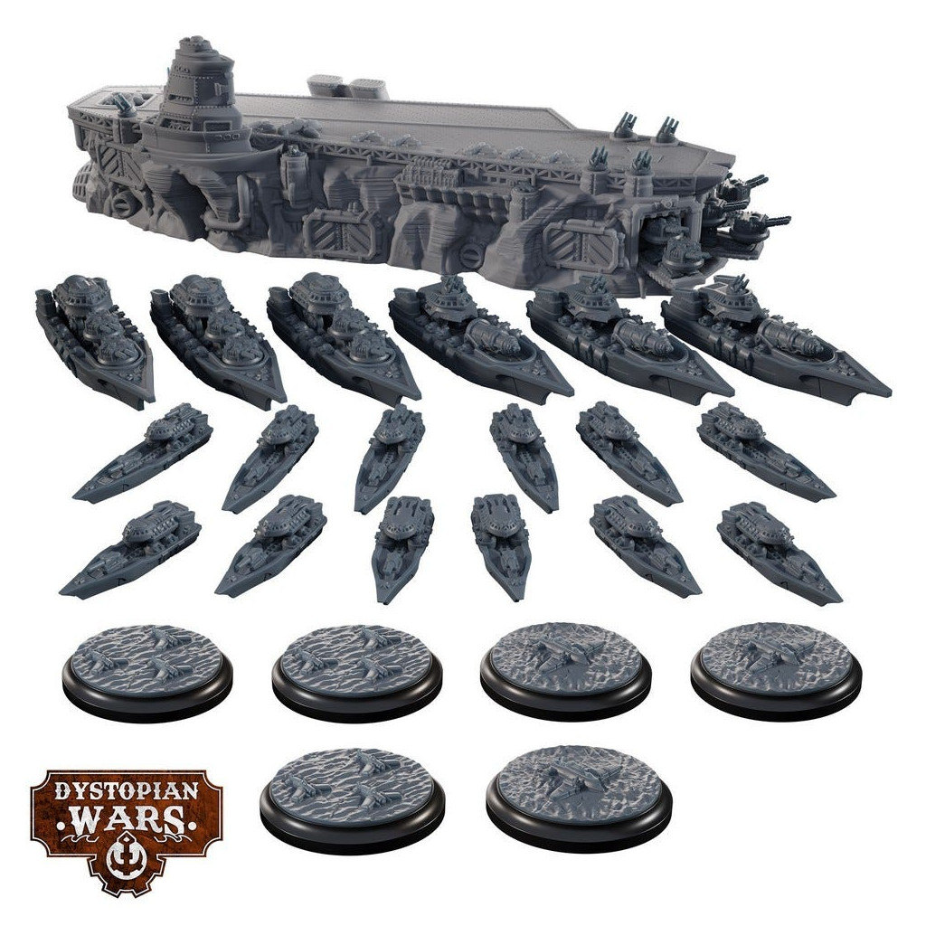 Dystopian Wars: Ice Maiden Battlefleet Set