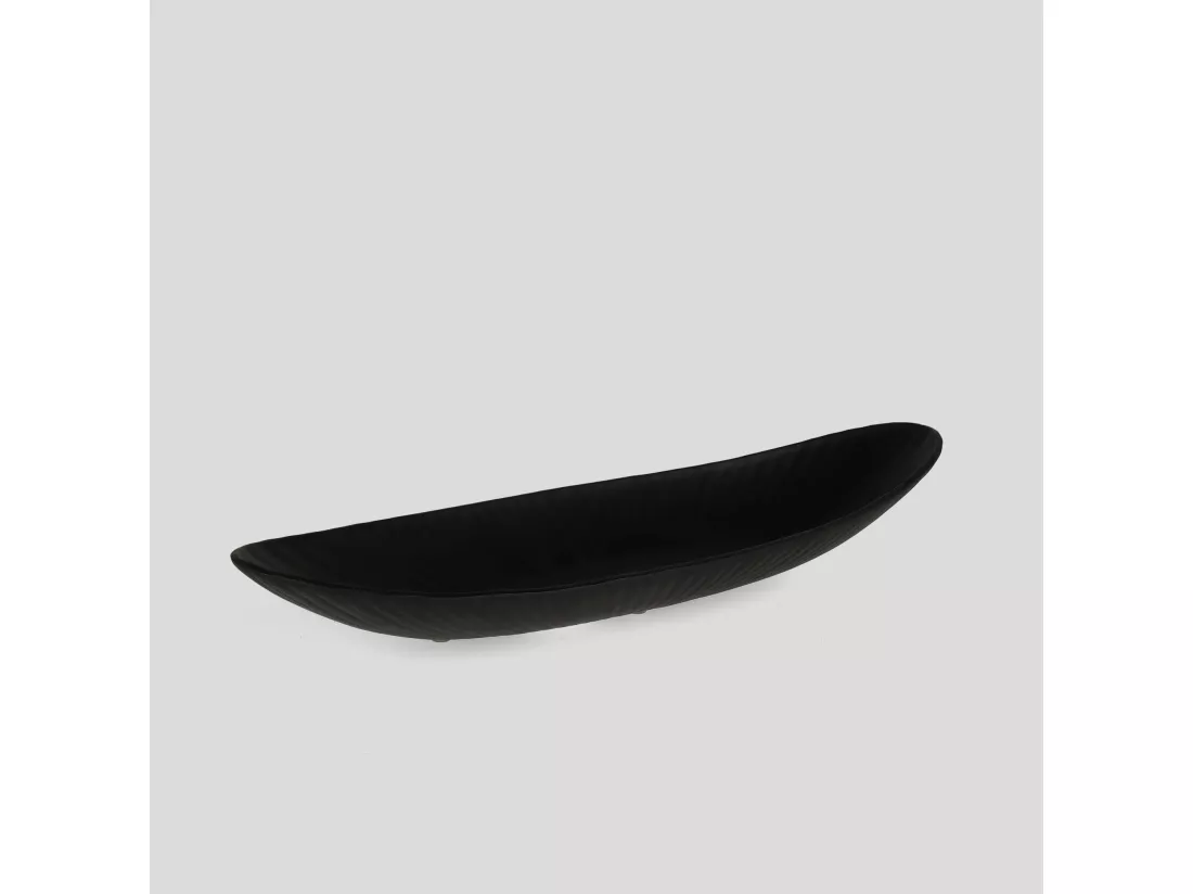 Plateau Décoratif Veer Noir Moyen 6 x 14.5 x 42