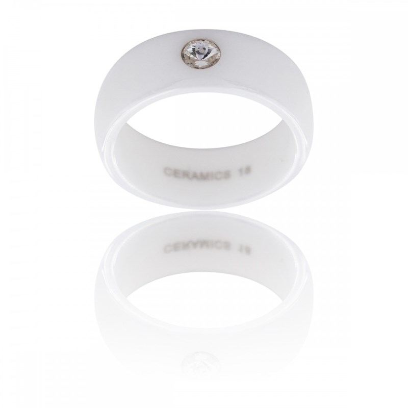 Coffret Bague tendance Femme Céramique Ornée Zirconium