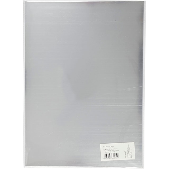Speilplast, ark 29,5x21 cm, tykkelse 1,1 mm, 1 ark