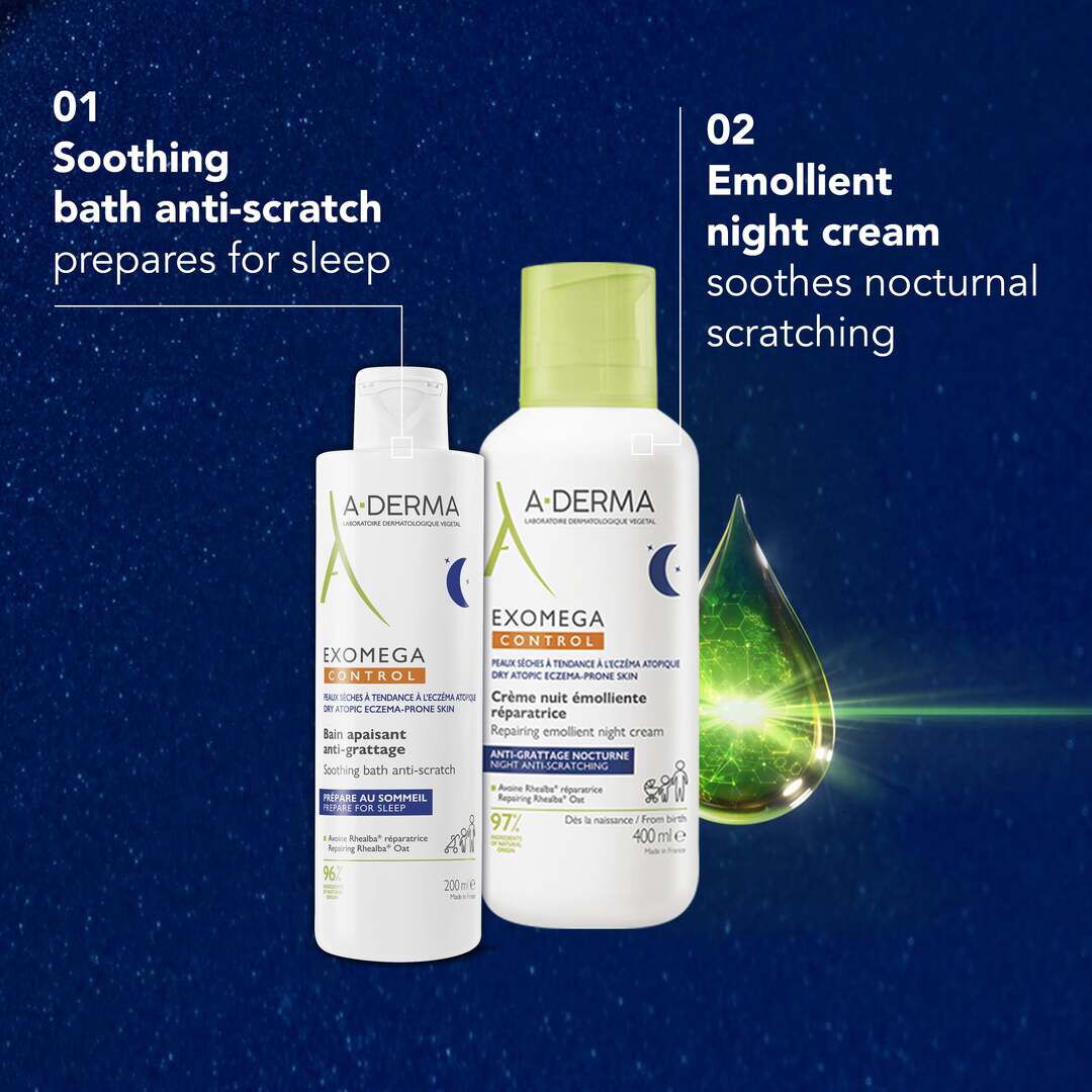 Exomega Control - Creme de Noite Emoliente - 400ml