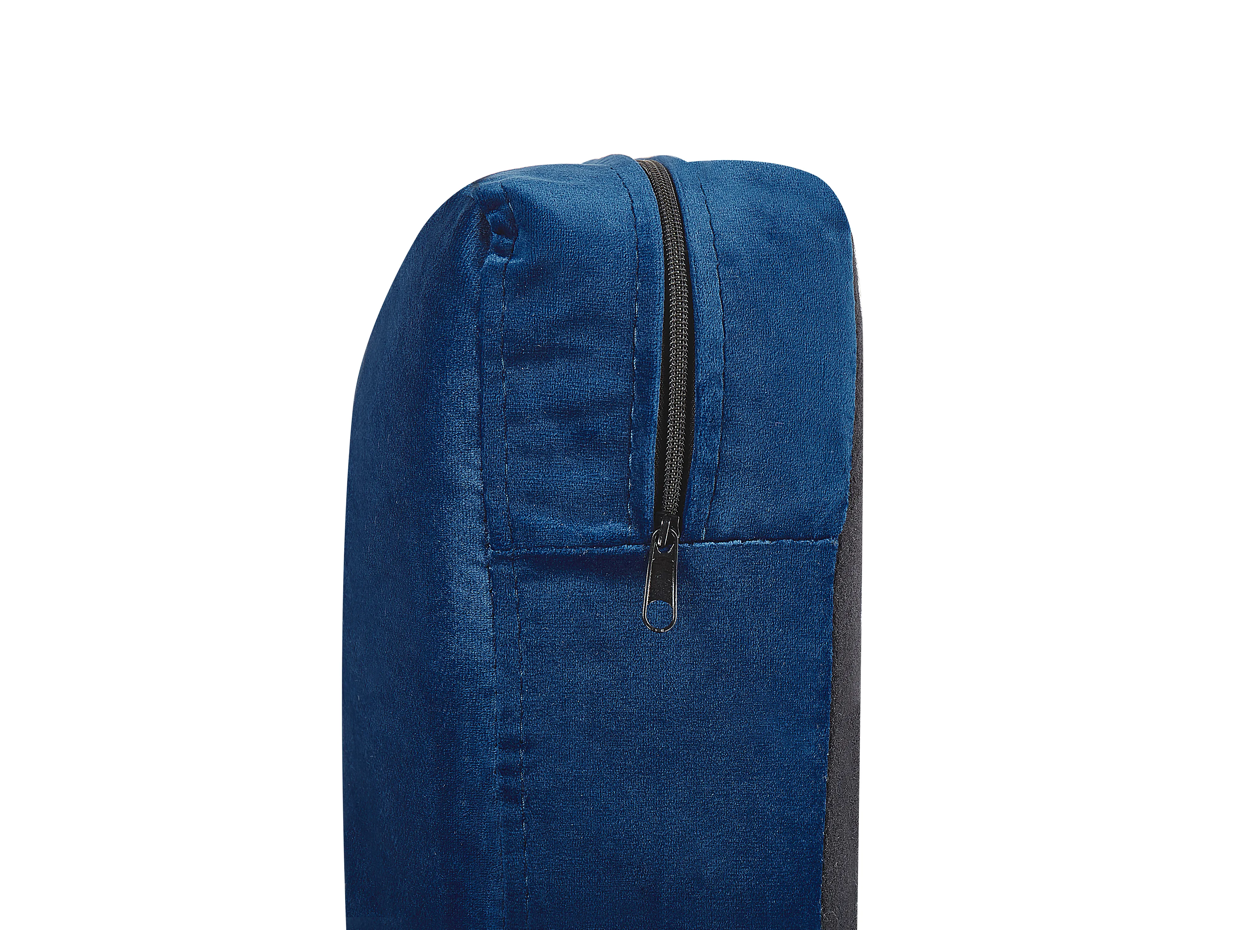 Hoes voor fauteuil BERNES Fluweel Marineblauw