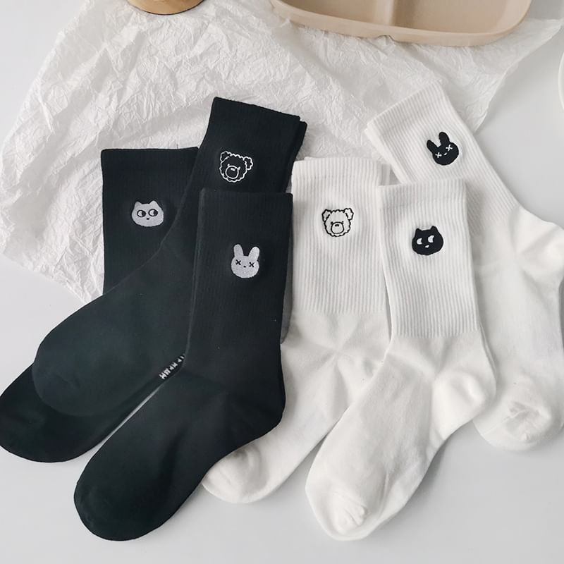 Mimiyu - Set van 3 paar: dierensokken