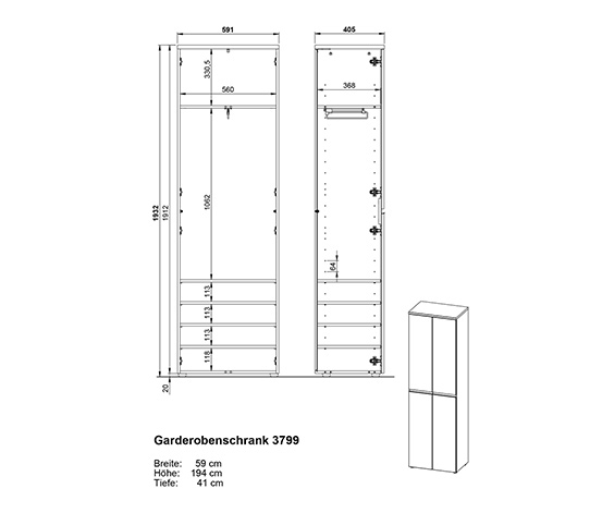 Garderobe »Vik«