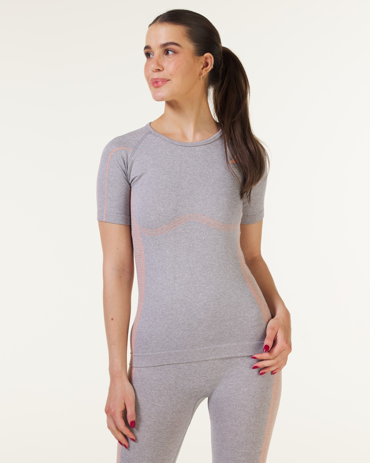 LEVITY Edge Seamless T-shirt Orange Peach