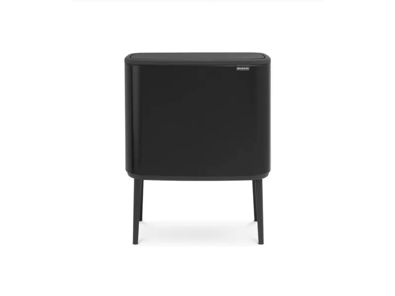 Brabantia Bo Touch Bin - Skraldespand - fliplåg - 34 L - affaldsseparation - mat sort